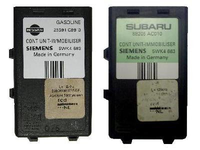 Software module 43 – Nissan, Subaru immobox Siemens